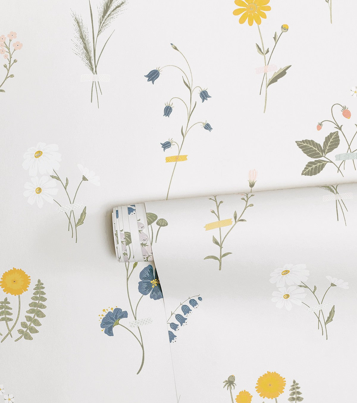 WILDFLOWERS - Papel pintado infantil - Motivo de flor de prado