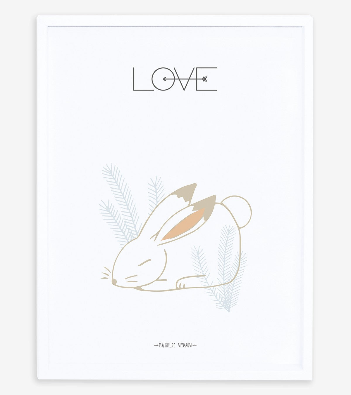 NORDIC - Póster infantil - Conejo, amor