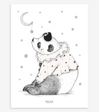 DREAMY - Póster infantil - Panda soñador