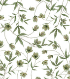 WELLINGTON - Papel pintado infantil - Motivo floral Hellebore