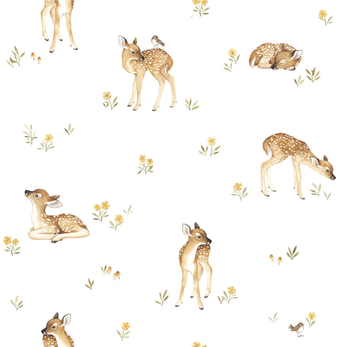 OH DEER - Papel pintado de muestra, cervatillos