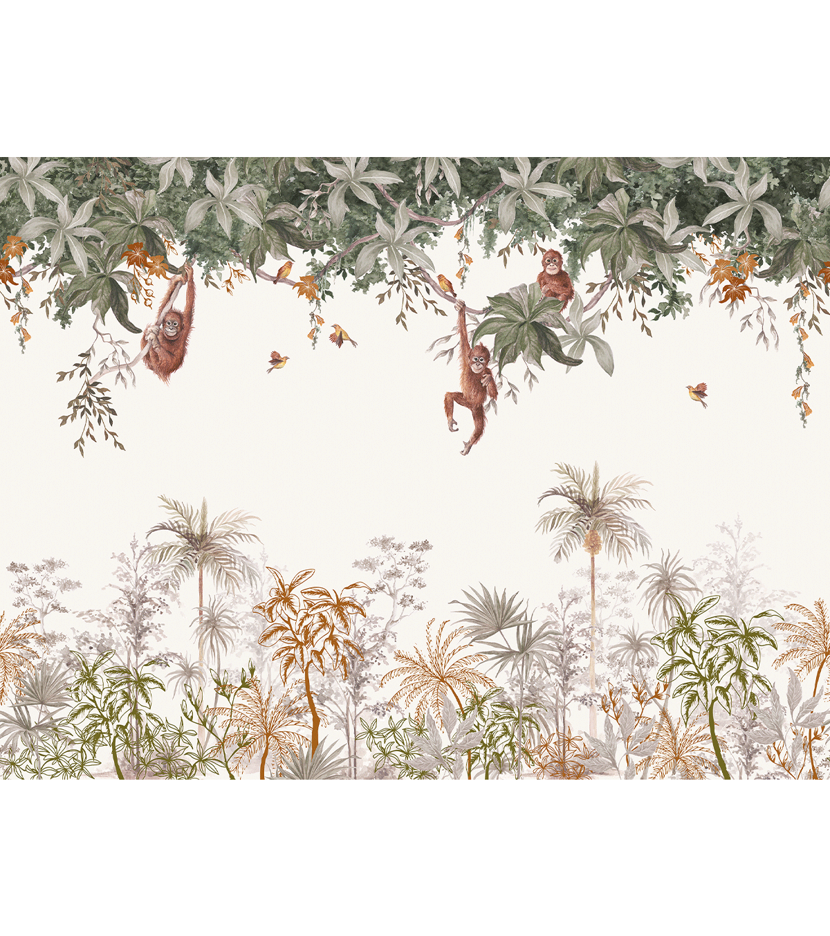 UTAN - Papel pintado panorámico - Los monos