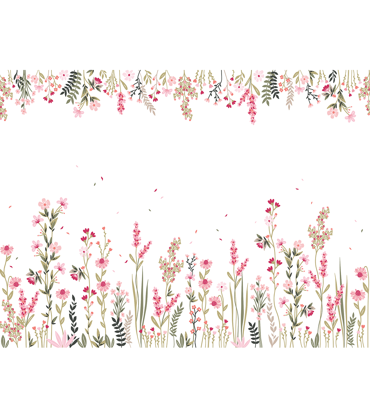 MAGENTA - Papel pintado panorámico - Un campo de flores
