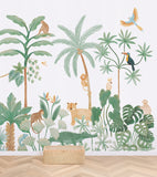 YATSUNI - Papel pintado panorámico - Animales de la jungla