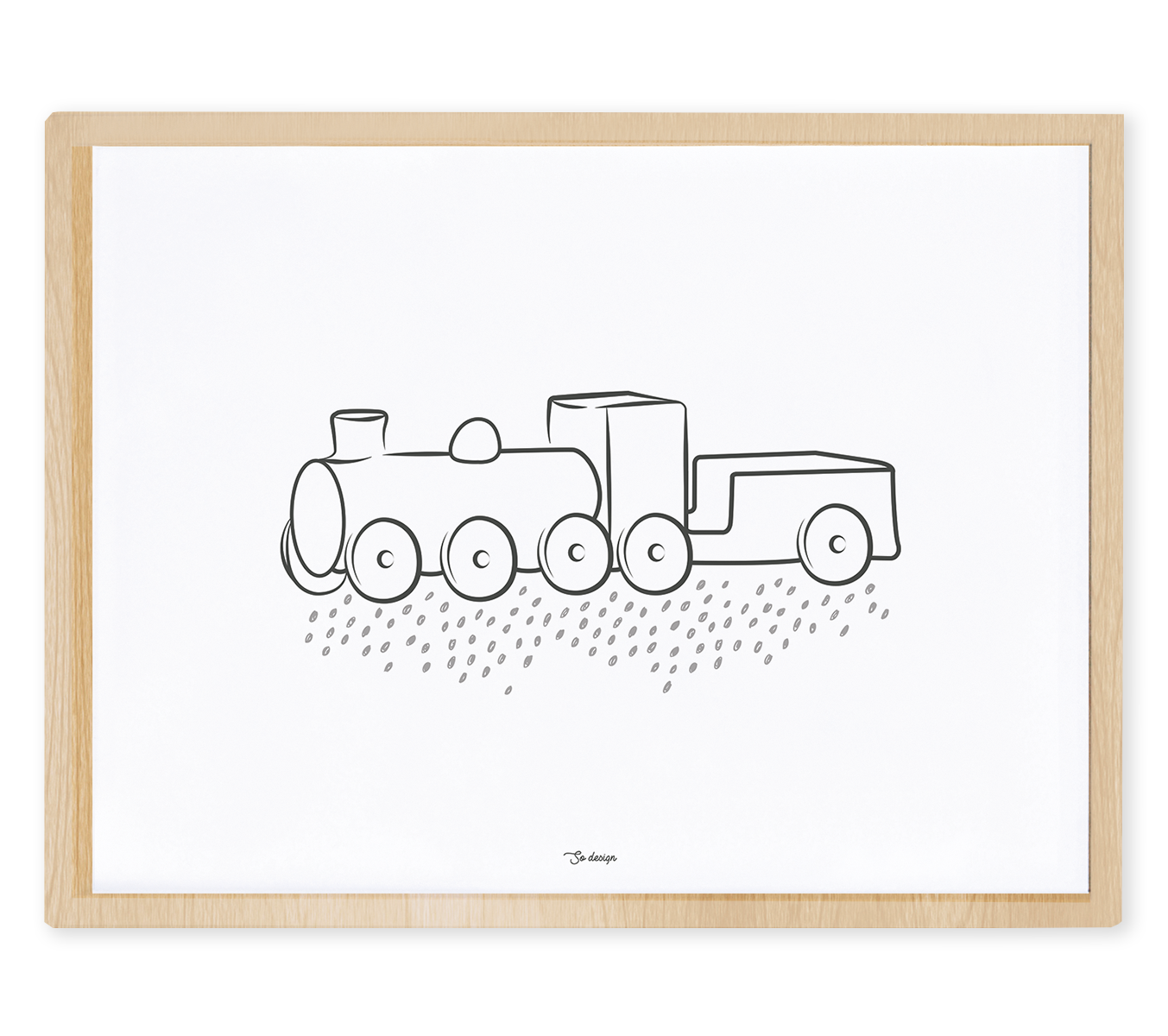 WILD WEST - Póster infantil - Locomotora