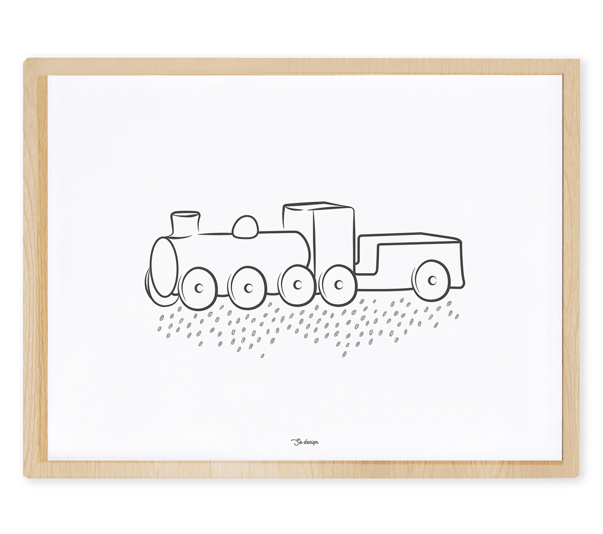 WILD WEST - Póster infantil - Locomotora