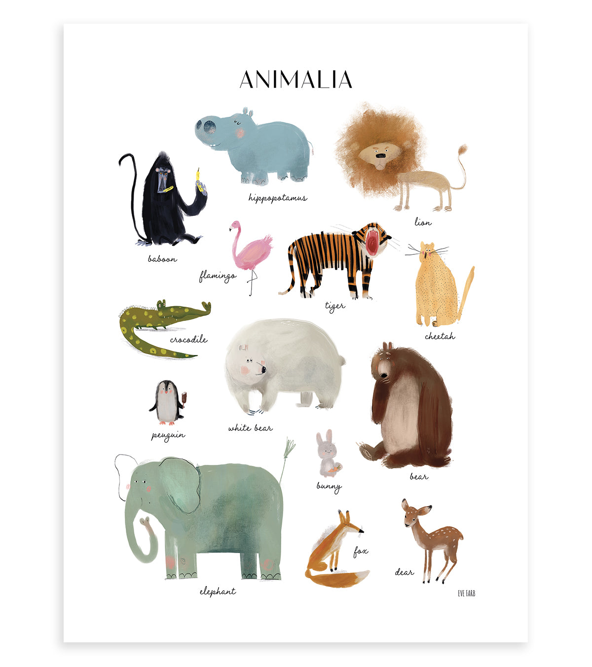 infantil ANIMALIA - Póster - Animales