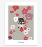 MILLY & FLORE - Lot affiches enfant - Chats et fleurs (lot de 5)