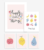 TUTTI FRUTTI - Lote Pósters infantil  - Fruta (set de 5)