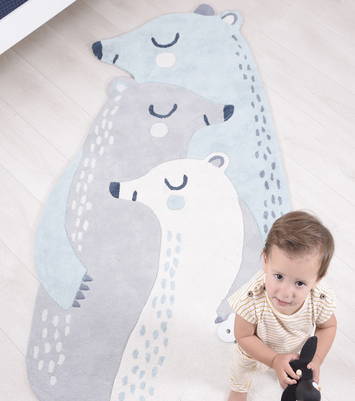 ARTIC DREAM - Alfombras infantil  - Familia de ositos de peluche