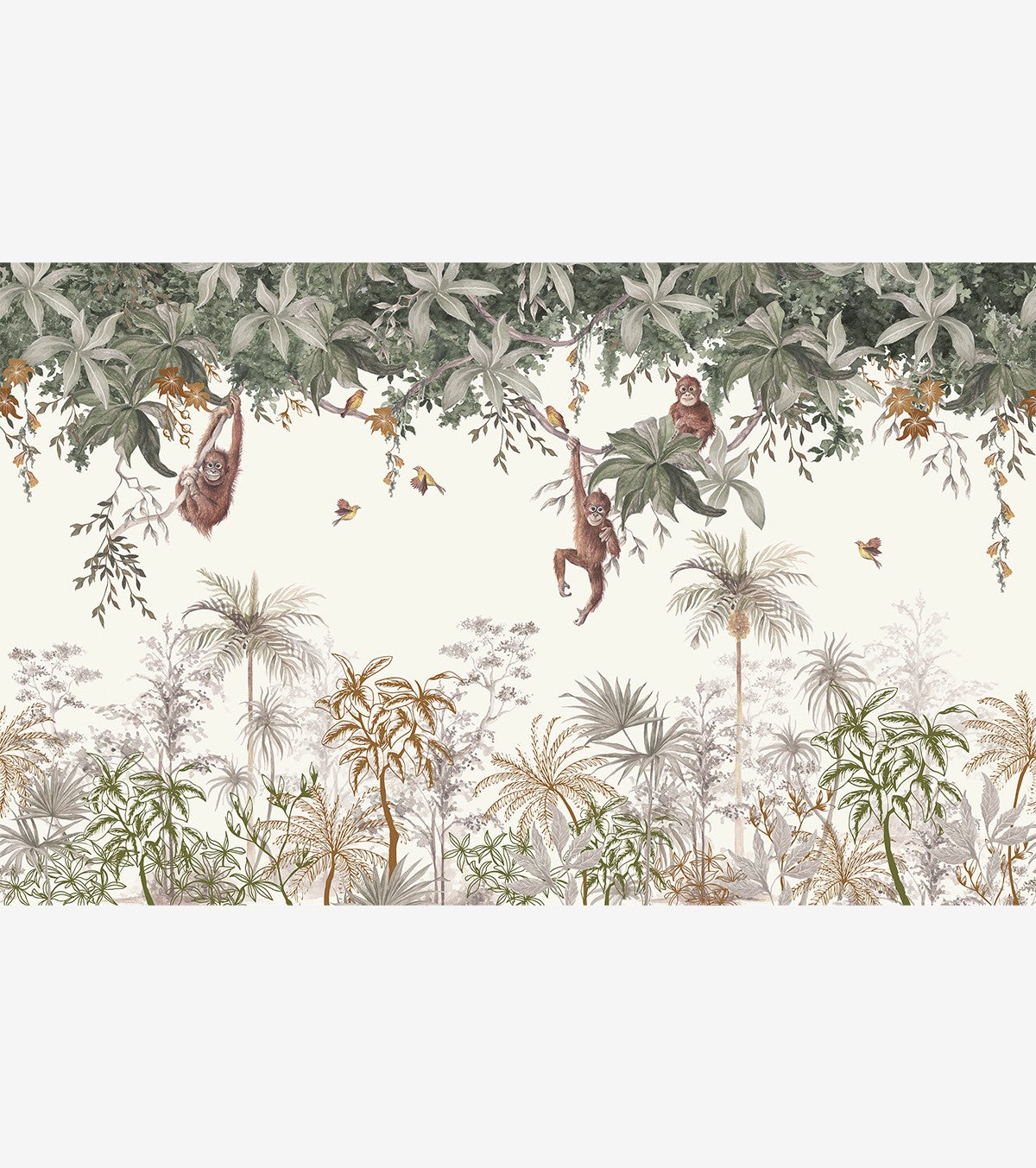 UTAN - Papel pintado panorámico - Los monos