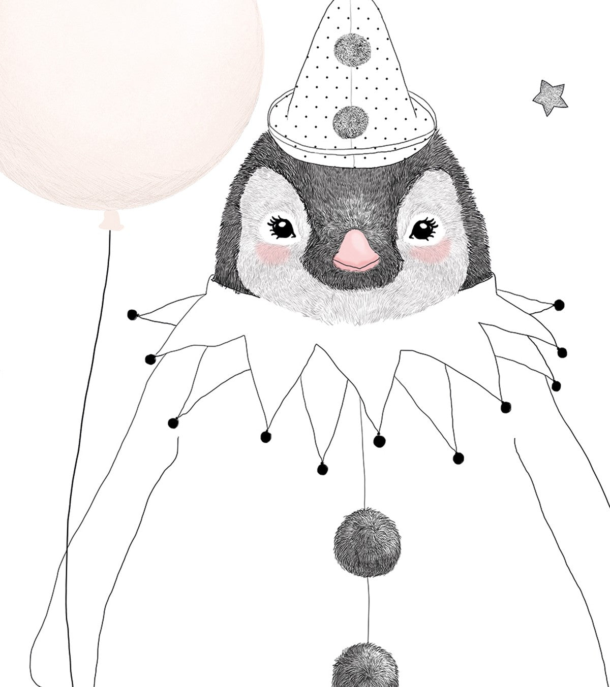 DREAMY - Póster infantil - Pingüino y estrellas