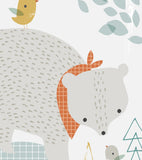 WOODLAND - Póster infantil - Oso y bosque