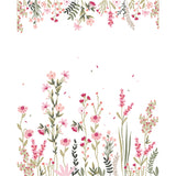 MAGENTA - Papel pintado panorámico - Campos de flores rosas (izquierda)