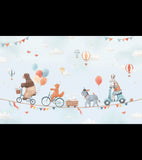 GENTLE FRIENDS - Papel pintado panorámico - Animales y globos