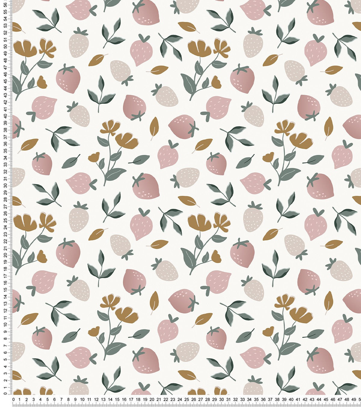 LOUISE - Papier peint enfant - Motif fraises