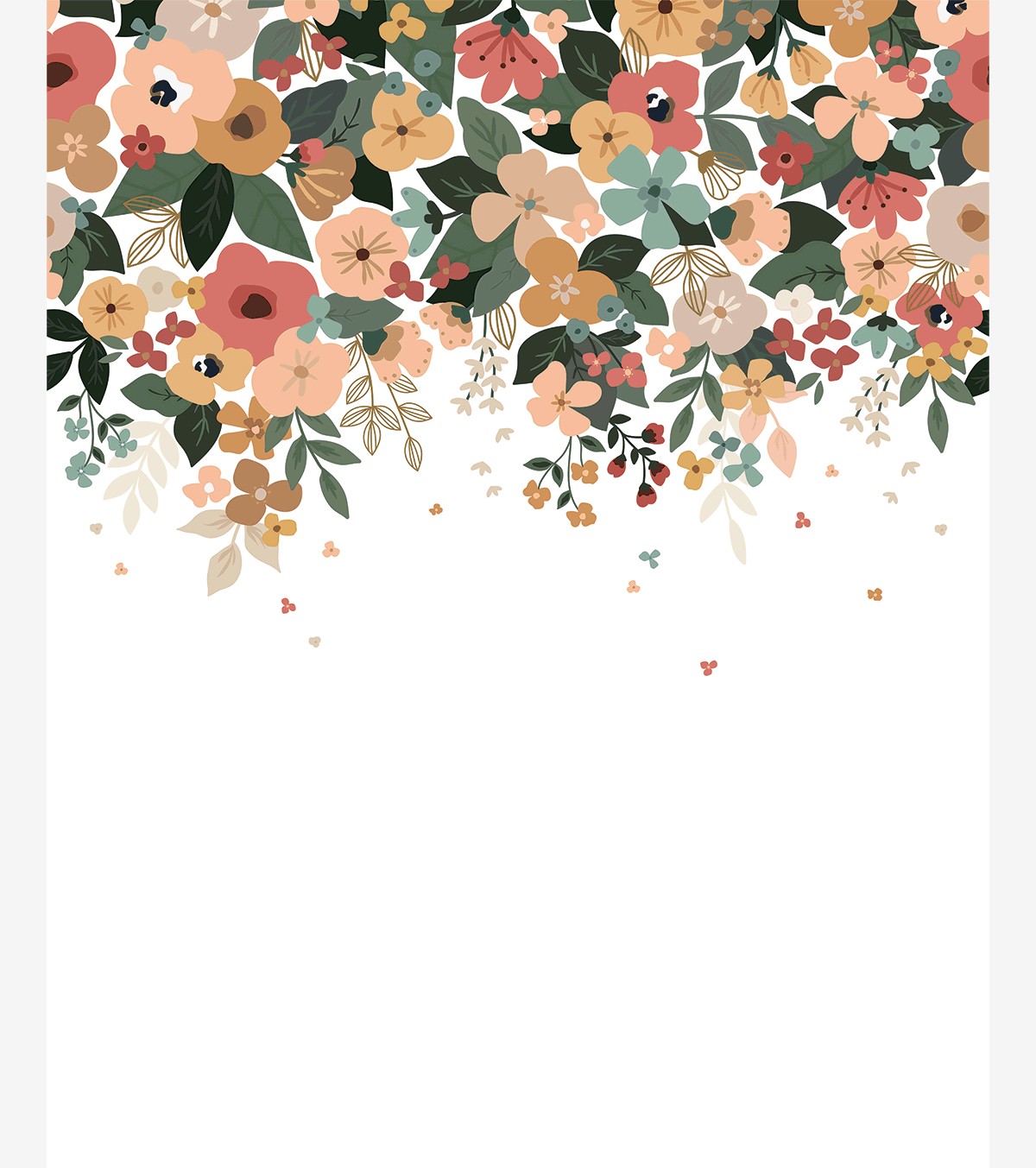 BLOEM - Papel pintado panorámico - Flores grandes
