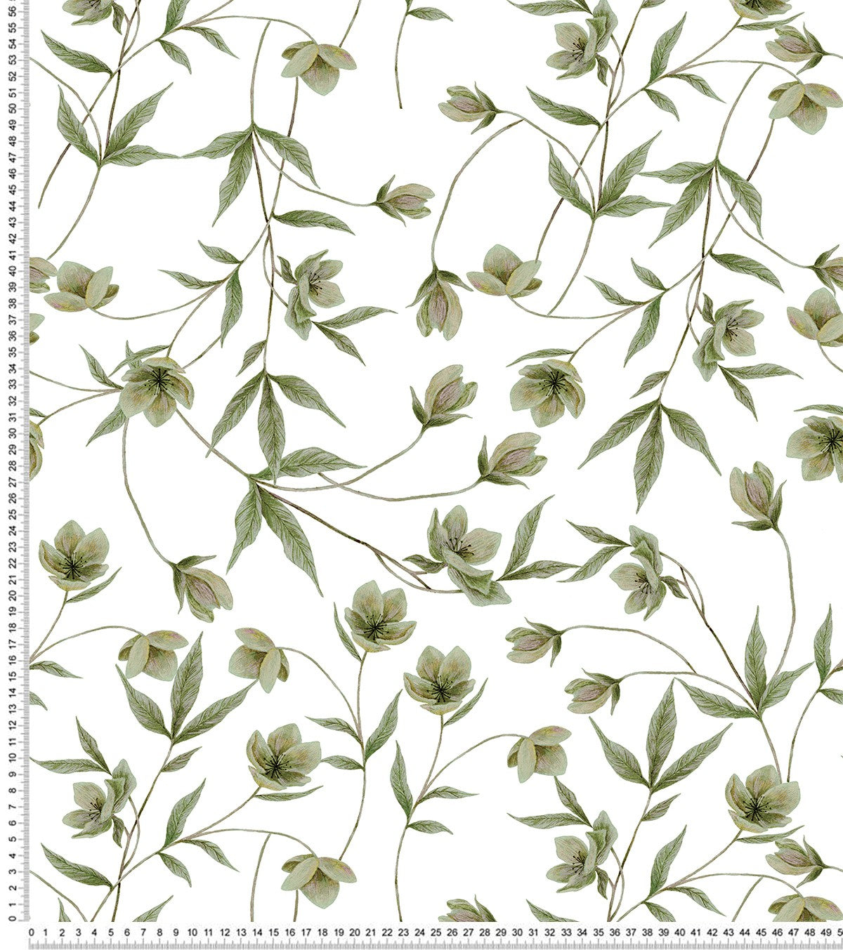 WELLINGTON - Papel pintado infantil - Motivo floral Hellebore