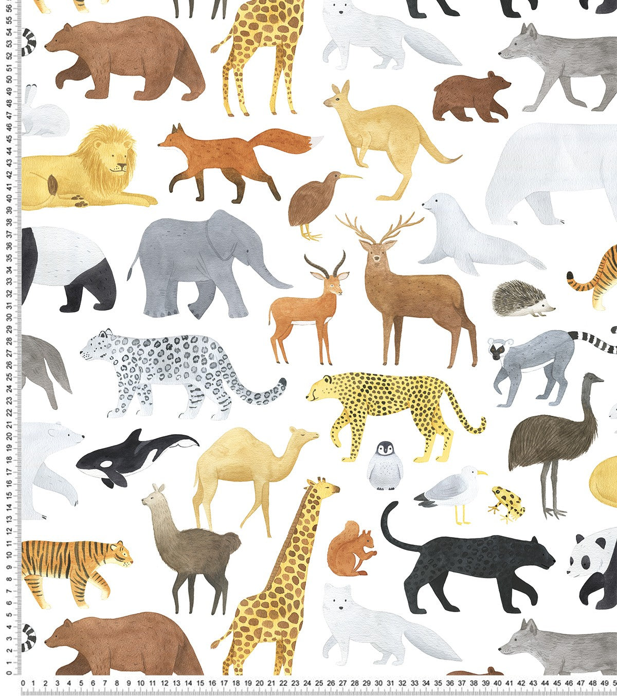 LIVING EARTH - Papel pintado infantil - Motivo animal