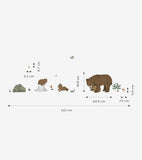 KHARU - Vinilos Infantiles murales - La familia de los osos