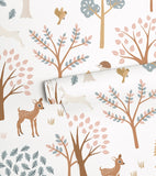 JÖRO - Papel pintado infantil - Motivo bosque (ciervo)
