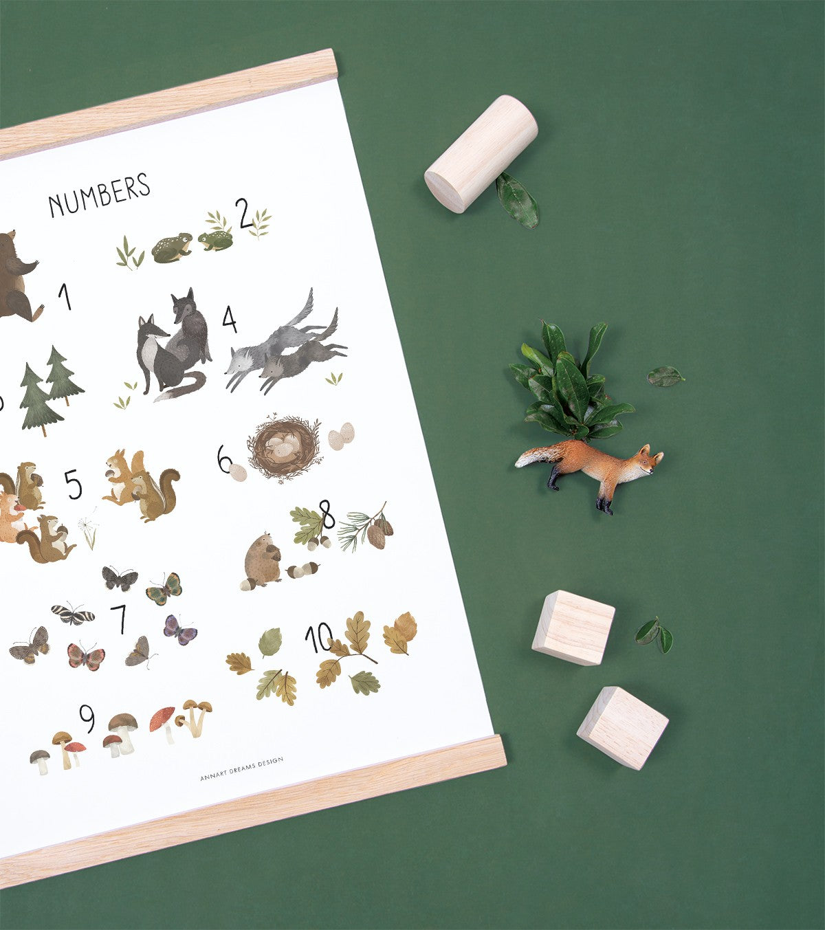 NORWOOD - Póster infantil - Figuras de animales del bosque